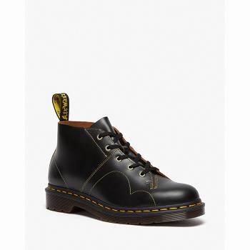 Dr Martens Férfi Church Smooth Bőr Monkey Bakancs Fekete